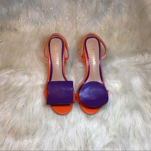Orange and purple Liliana Heels.